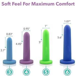 Juego de Dilatadores Vaginales de Silicona de Grado Médico para Mujeres, Tamaños Pequeños 1-8, 100% Impermeables, Uso Corporal - Product Image 5