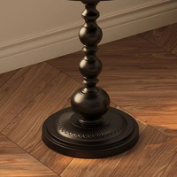 Table console ronde moderne en fer avec rangement pour salon, appartement et atelier – Meuble élégant et durable, facile à nettoyer