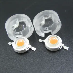 13mm 1W 3W Mini LED Lens 15 30 45 60 90 100 Degree for IR CCTV LED PCB Convex Acrylic Lens With Holder Reflector Collimator