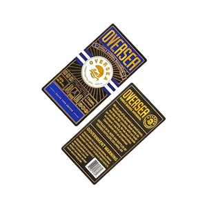 Fiesta DE BODA privada de lujo logotipo personalizado impresión Negro <span class=keywords><strong>Azul</strong></span> hoja de oro textura <span class=keywords><strong>etiqueta</strong></span> vino whisky cerveza <span class=keywords><strong>etiqueta</strong></span> - Product Image 5