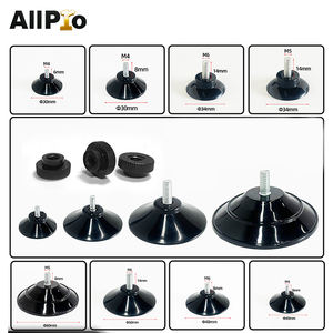 Zuignappen met paddenstoelvorm, milieuvriendelijk PVC, transparant plastic, zuignapbevestigingen (platte, raketvormige, puntige koppen) - Product Image 1