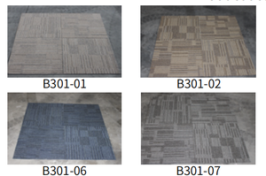 Alfombra Modular de Oficina Comercial Moderna y Abstracta de Alta Calidad, 100% Polipropileno, Tipo Loop Pile - Product Image 3