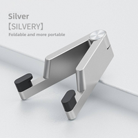 Support de téléphone universel pliable en alliage d'aluminium, pince en V, support de bureau de poche, support de téléphone portable, support de tablette