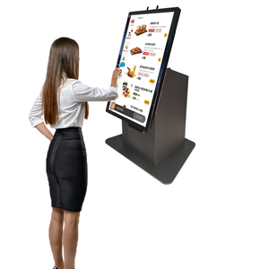Quiosco de pago de pedido automático de escritorio de 21,5 pulgadas, lector de código de barras SDK, sistema POS de pantalla táctil capacitiva para restaurantes, gasolineras - Product Image 1