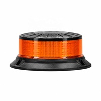 3 Baut Pemasangan Lampu Peringatan Mini LED Beacon ECE R65 TA2 ECE R10 SAE J845 Kelas 1 IP6K9K 12 24V Amber untuk Truk dan Kendaraan