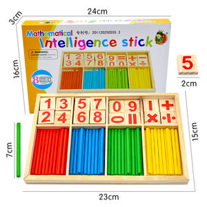 Juguetes Educativos para Bebés, Palitos de Contar de Madera, Juguetes Montessori, Regalo Matemático para Bebés, Caja de Madera - Product Image 3