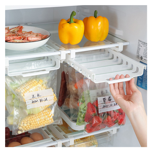 Fournitures de <span class=keywords><strong>cuisine</strong></span> en plastique rétractables sac d'étanchéité support de <span class=keywords><strong>suspension</strong></span> pour étagère de rangement de réfrigérateur avec piste et clip - Product Image 2
