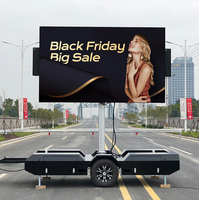 Pantalla LED para Exteriores de Alta Definición P5, Cartel Digital Motorizado, Pantalla LED Móvil Comercial para Remolque