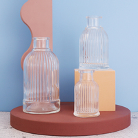 Flacon pulvérisateur en verre d'aromathérapie, rond vide, décoratif, de 50/40/65/80ml