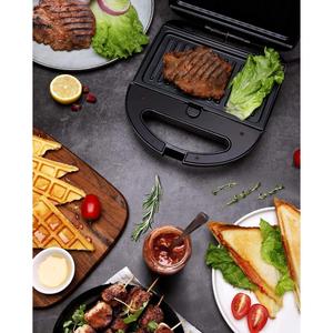 EO-902 Prix bas <span class=keywords><strong>Presse</strong></span> à gaufres grillées en fonte électrique antiadhésive pour petit-déjeuner sandwichs - Product Image 5