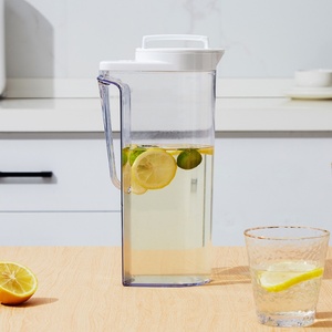 Plastic Pitcher Cold Water Jug with <b>Cups</b> Plastic Pitcher with Lid Water Jug and <b>Cups</b> <b>Set</b> Water Jug with Lid - Product Image 2