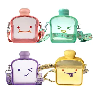 380ML Fashion Cute Girl Ice Cream ghiacciolo Drink Purse Small Kids Messenger Bag bottiglie d'acqua in plastica