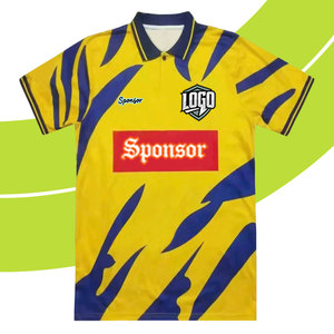 Maglie da <span class=keywords><strong>Calcio</strong></span> Retro Tigres UANL 100% Poliestere Traspiranti ad Asciugatura Rapida Magliette da Uomo Realizzate con Tecnologia <span class=keywords><strong>di</strong></span> Taglio Automatico - Product Image 1