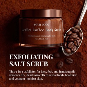 Muestra Gratuita de Exfoliante Facial Natural, Exfoliante Corporal de Café, Azúcar y Sal - Product Image 3
