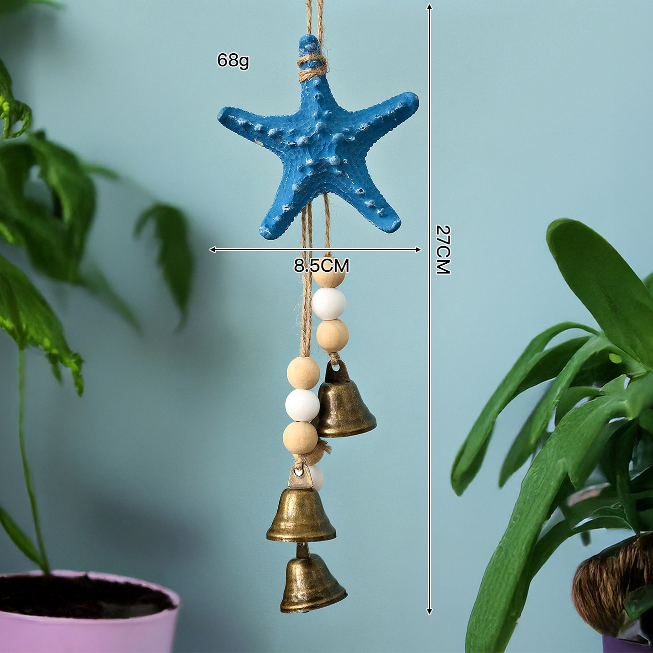 Deep Blue Starfish Bell