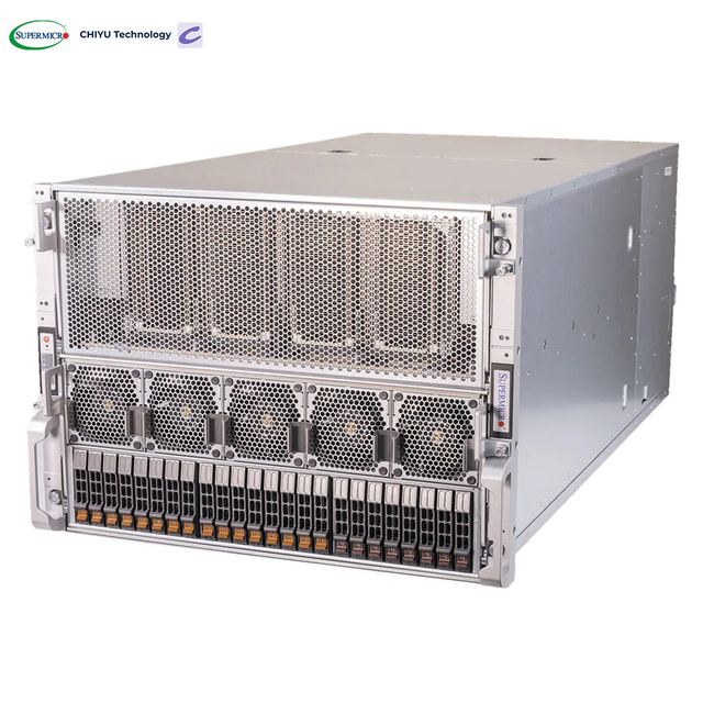 Supermicro As 8125GS-TNHR 8U GPU Server Supports HGX H100/H200 8GPUs with NVSwitch 24 DIMM Slots Rack-Mounted in Stock