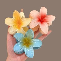 Jepit Rambut Logam Bunga Hibiscus Hawaii Grosir, Tahan Air, Gaya Manis, Aksesoris Rambut Fashion, Desain Bunga Cantik untuk Wanita