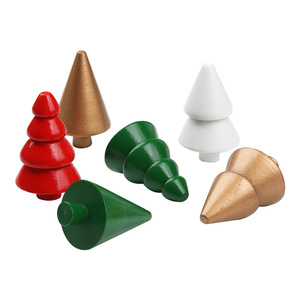 Adornos coloridos de madera para árbol de Navidad, mini decoraciones para niños, decoración navideña Xd0191 - Product Image 5