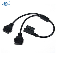 Câble de connexion OBD personnalisé, 10 pièces, 14 16 broches, mâle-femelle, diagnostic pour fil électrique harnss