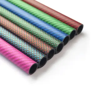 Factory offer carbon fiber tube with color carbon fiber tube heat resistant