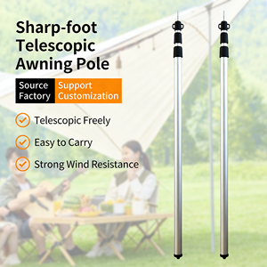 고강도 알루미늄 텐트 폴 쇼크코드드 세그먼트 사계절 캠핑 텐트용 내구성 있는 구조 - Product Image 6