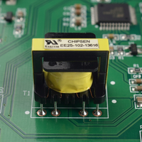 Transformateur de puissance à haute fréquence EE25 certifié, transformateur Flyback à insertion verticale pour PCB