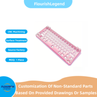 Clavier OEM personnalisé en aluminium usiné CNC de précision avec finition anodisée, options de touches personnalisées 100% 80% 60%