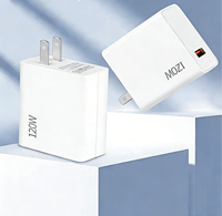 Adaptateur de charge super rapide USB PD 120W avec protection OVP/OCP/OTP, chargeur mural pour téléphone portable, prise US/EU/UK/AU, électrique intelligent
