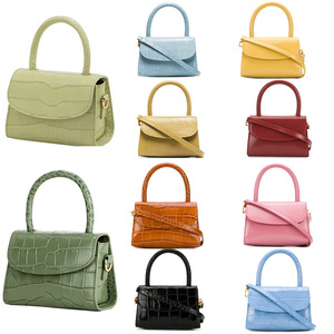 Sacs à main <span class=keywords><strong>mini</strong></span> fourre-tout mignons Green Party en cuir de vachette, sacs à main de marque, petits sacs à bandoulière, sacs à bandoulière pour femmes, motif crocodile - Product Image 2