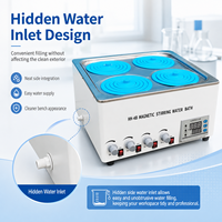 CENLEE Baño de Agua con Agitación Magnética Digital PID, Amplio Rango de Temperatura, Regulación Digital para Uso en Laboratorio
