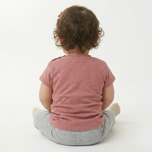 T-shirt en coton pour bébés filles, manches courtes, broderie « Good Days Always », col rond, décontracté, printemps, doux et confortable - Product Image 2