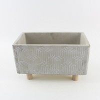 Pot Bonsai Semen Bulat Ramah Lingkungan Desain Modern Elegan untuk Dekorasi Rumah Balkon Taman