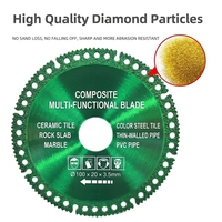Disque de coupe composite multi-usages de qualité industrielle en gros pour carrelage, dalle de roche, marbre, acier, lame de scie pour meuleuse d'angle