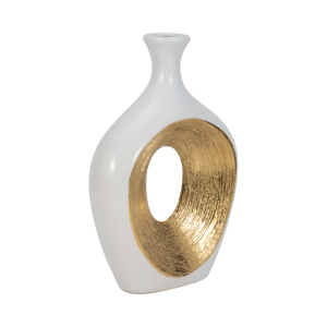 Vaso in ceramica moderno con centro cavo per l'arredamento del soggiorno, vaso decorativo per fiori per l'arredamento della casa e l'esposizione in ambienti interni - Product Image 2