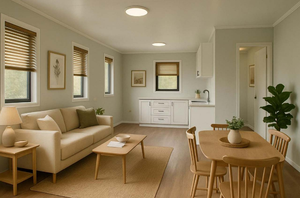 Maison en panneaux sandwichs plats personnalisable de 30 <span class=keywords><strong>à</strong></span> 40 pieds, extensible, en acier, pour bureau, appartement, chambre, salon - Product Image 6