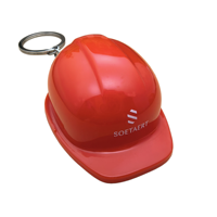 Porte-clés Casque de Sécurité Personnalisé avec Ouvre-Bouteille et Fonction Lumineuse
