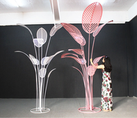 Plante Artificielle en Fer Forgé Feuille de Bananier – Accessoires de Mariage, Marqueurs d'Allée, Décorations de Mariage, Vitrines de Magasin, Ornements