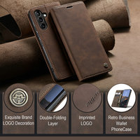 Étui de téléphone CaseMe Original Manufacture pour Samsung Galaxy A54 5G avec emplacements pour cartes magnétiques, accessoires pour smartphone pour Samsung A54