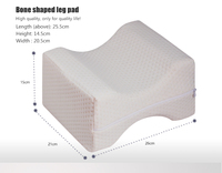 Oreillers Confortables Coussins à Mémoire de Forme pour Dormeurs Latéraux Soulagement de la Douleur Sciatique Oreiller avec Sangle Amovible Support pour les Jambes