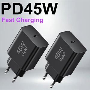 Nouveaux produits Adaptateur secteur GaN 45W, charge super rapide 2.0, charge portable pour Samsung Note 20 S24, <span class=keywords><strong>prise</strong></span> EU - Product Image 1