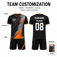Tenue de football personnalisée à séchage rapide pour jeunes, kit à manches courtes pour club de football adolescent, compétition de ligue