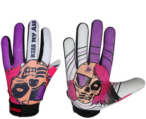 Guantes de Ciclismo de dedo completo MTB BMX todoterreno bicicleta de montaña mujeres hombres guantes de pantalla táctil etiqueta personalizada - Product Image 3