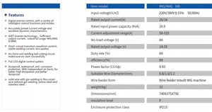 Mag thợ hàn gasless kim loại ARC công cụ kaynak makina 300 Amp MIG Máy hàn tốc độ cao nhiệm vụ mạnh mẽ cho hàn 220V đánh giá - Product Image 4
