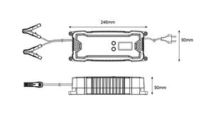 Chargeur intelligent de batterie au plomb pour voiture, 12 v, 24 v, 25a, livraison gratuite - Product Image 6