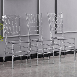 Silla transparente de cristal Napoleón para exteriores para <span class=keywords><strong>banquetes</strong></span> de <span class=keywords><strong>bodas</strong></span> <span class=keywords><strong>y</strong></span> hoteles, sólida con acrílico comercial para sala de estar - Product Image 1