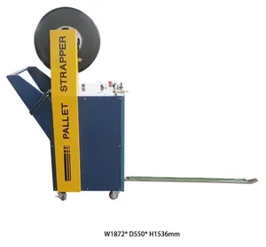 Semi-Automatische Handheld Pp Band Pallet Strapping Machine Verticale Strapper Voor Pallets