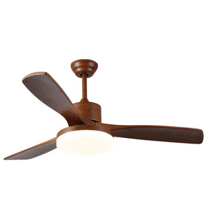 Lámpara <span class=keywords><strong>de</strong></span> <span class=keywords><strong>techo</strong></span> <span class=keywords><strong>de</strong></span> tres aspas <span class=keywords><strong>de</strong></span> espectro completo, <span class=keywords><strong>luz</strong></span> suave retro para sala <span class=keywords><strong>de</strong></span> estar y dormitorio, mesa <span class=keywords><strong>de</strong></span> comedor <span class=keywords><strong>de</strong></span> madera maciza <span class=keywords><strong>con</strong></span> inversor - Product Image 3
