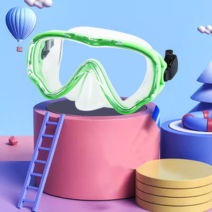 Masque de plongée en silicone liquide pour enfants, entièrement étanche, verre trempé anti-buée, équipement de sports nautiques - Product Image 4