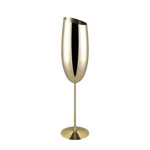 304 in acciaio inossidabile bicchiere di Champagne alto bicchiere creativo Cocktail bicchiere di vino rosso