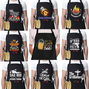<span class=keywords><strong>Tablier</strong></span> de cuisine imperméable et résistant à l'huile pour homme, avec poches, sans manches, cordon de serrage, idéal pour anniversaire/Fête des Pères/Anniversaire de mariage - Product Image 5
